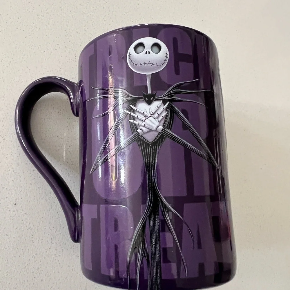 Jack Skellington Nightmare Before Christmas Disney Store‎ 3D Purple Mug